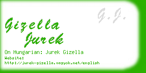gizella jurek business card